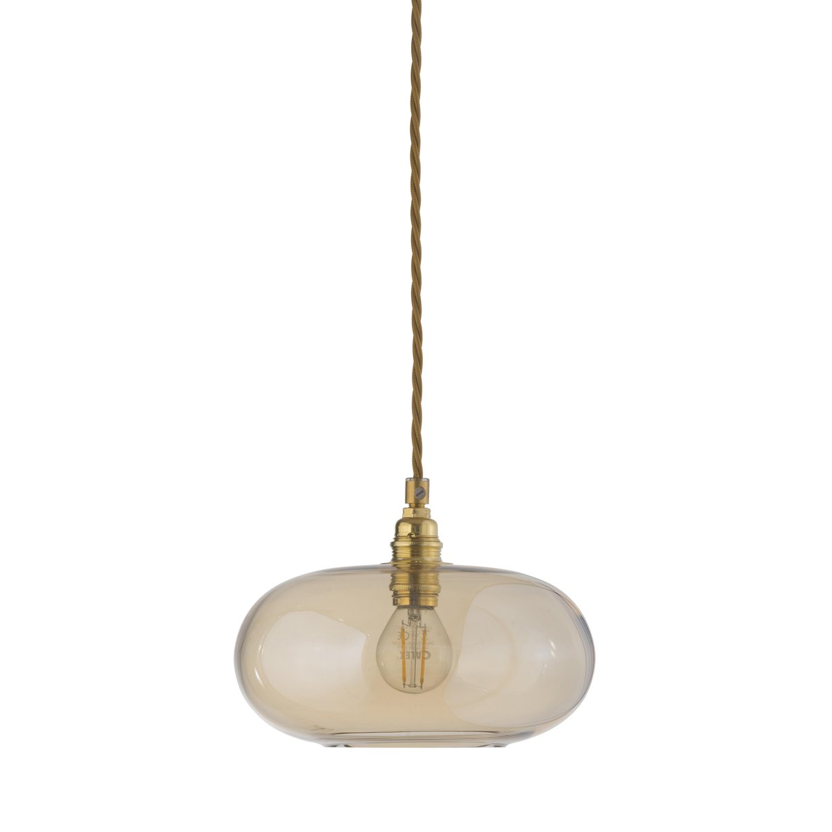 EBB & FLOW Horizon ceiling lamp o 21 cm golden | Scandinavian Design | Pendant lamps | Gold-coloured
