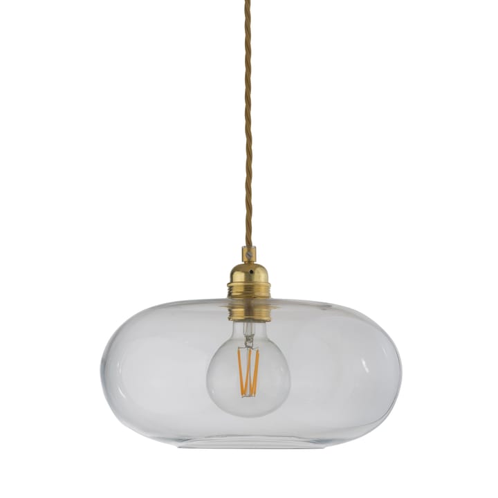 Horizon ceiling lamp Ø 29 cm - clear + gold-coloured cord - EBB & FLOW