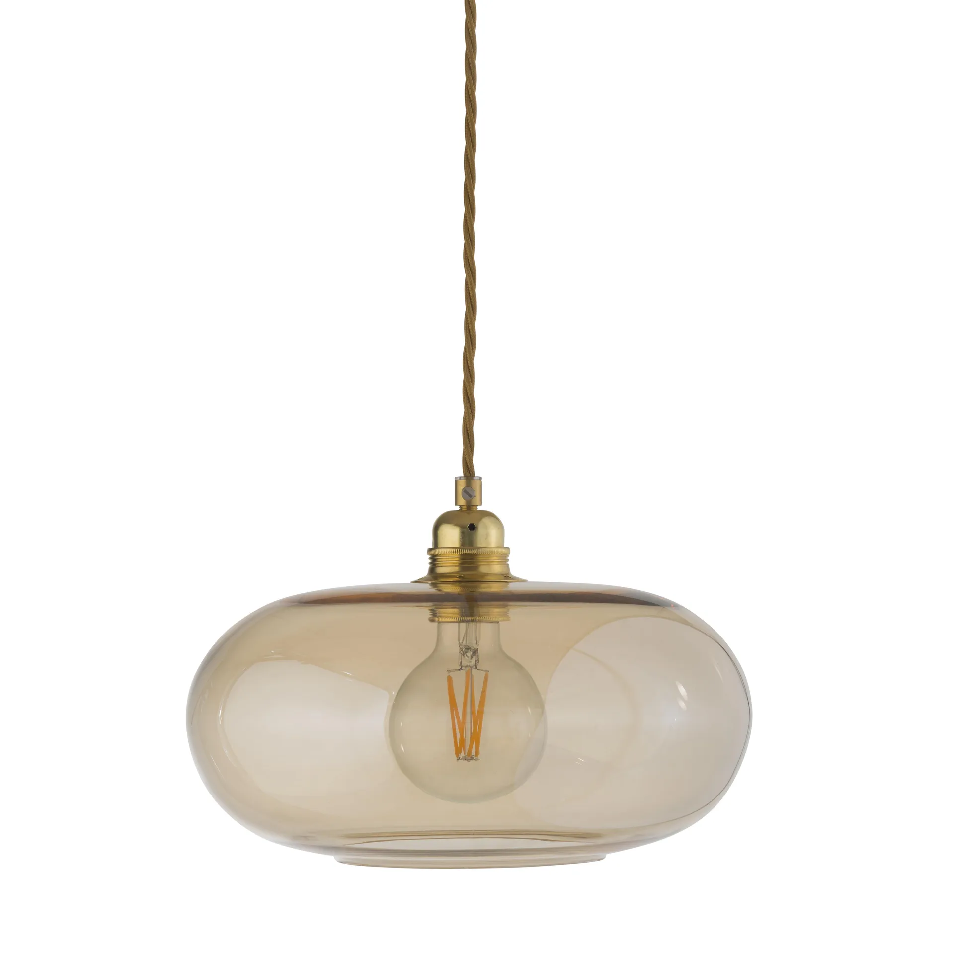 Horizon ceiling lamp Ø 29 cm, golden smoke EBB & FLOW