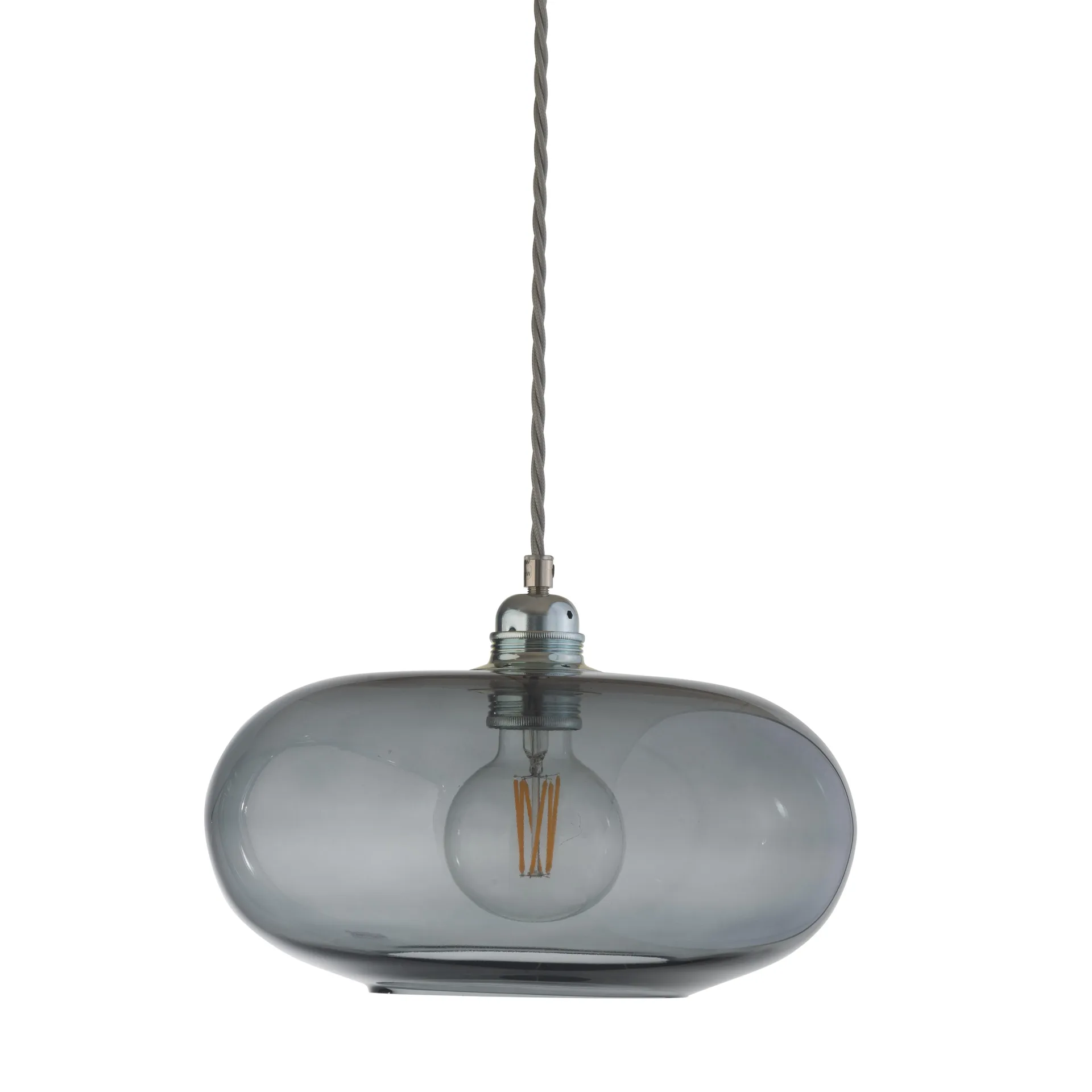 Horizon ceiling lamp Ø 29 cm, smokey grey EBB & FLOW