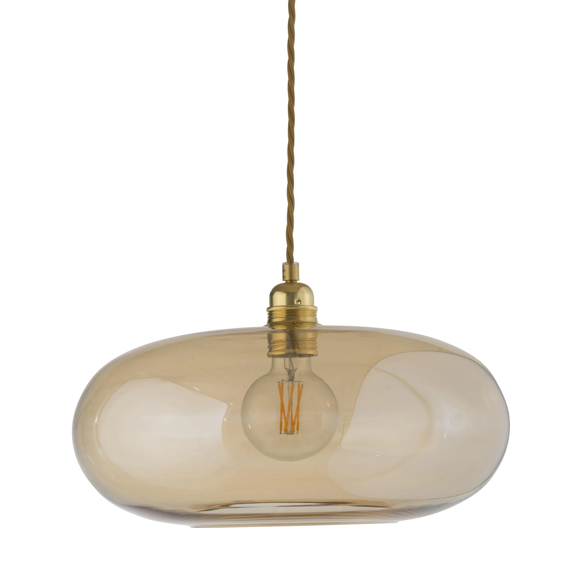 Horizon ceiling lamp Ø 36 cm, golden smoke EBB & FLOW