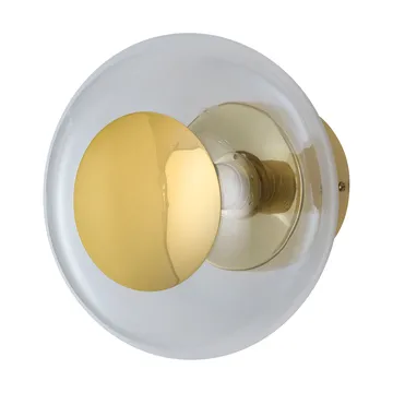 Horizon surface wall lamp - Clear, Ø21 cm - EBB & FLOW