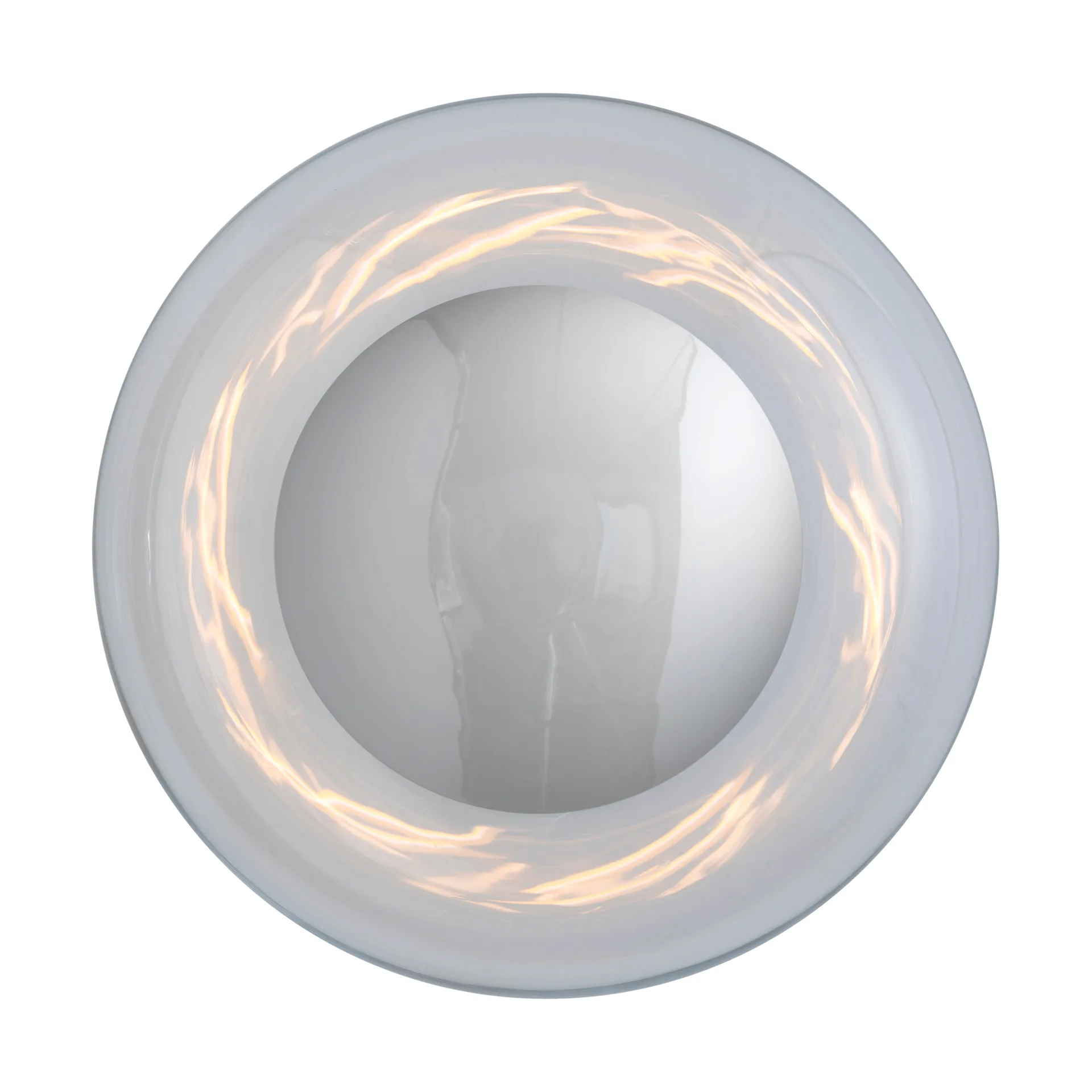 Horizon surface wall lamp, Clear-silver, Ø29 cm EBB & FLOW