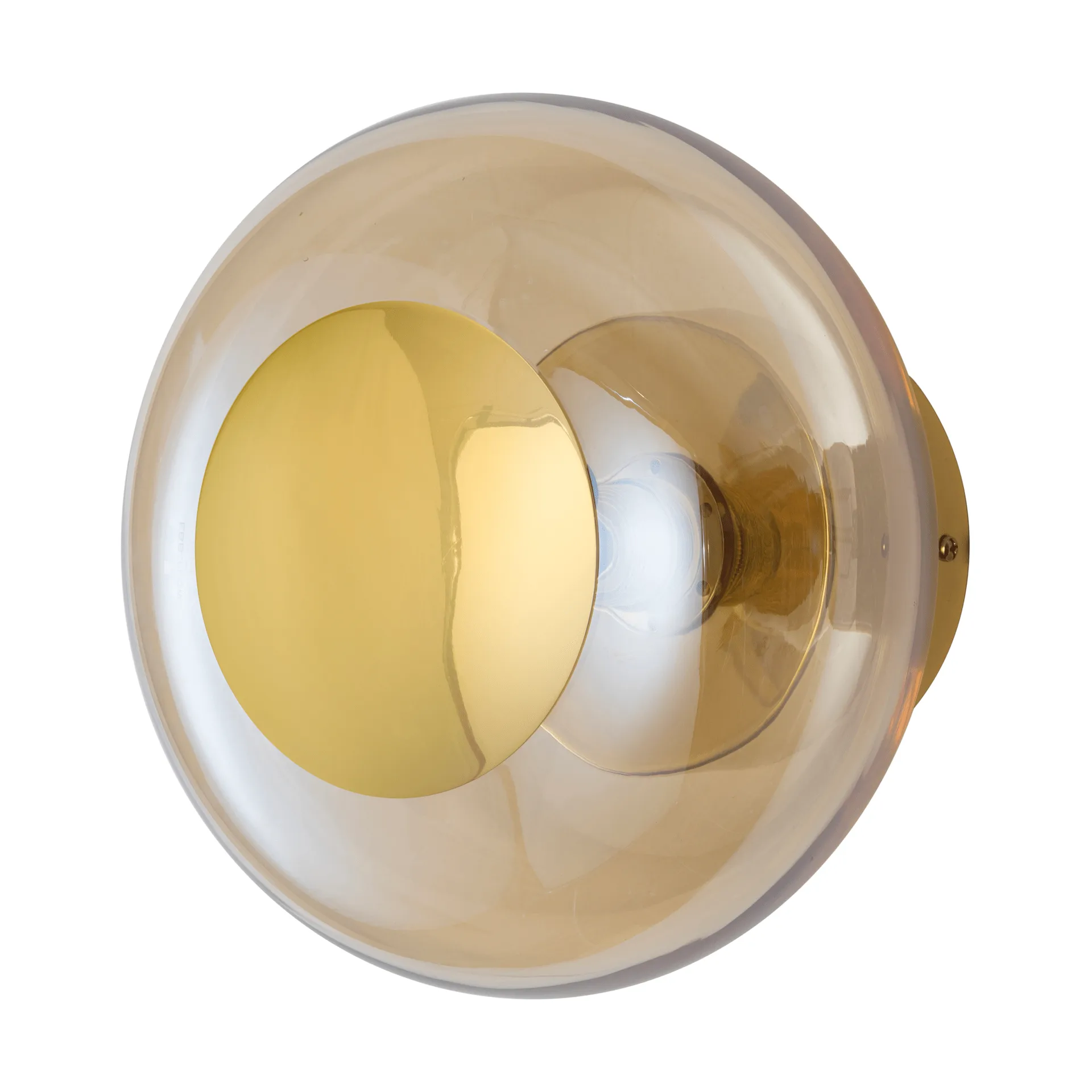 Horizon surface wall lamp, Golden smoke, Ø21 cm EBB & FLOW