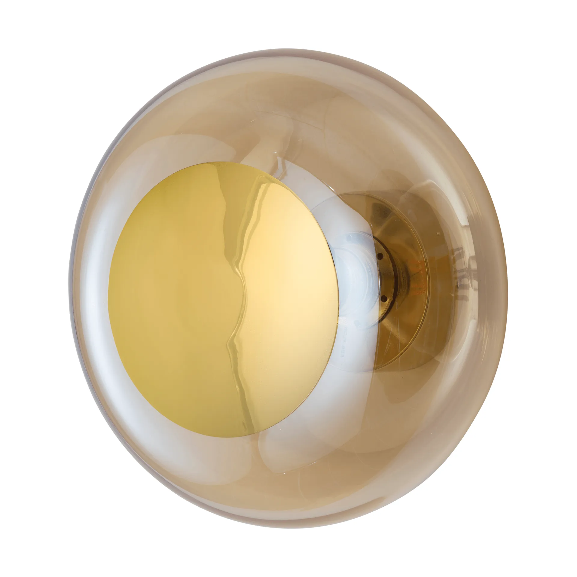 Horizon surface wall lamp, Golden smoke, Ø29 cm EBB & FLOW