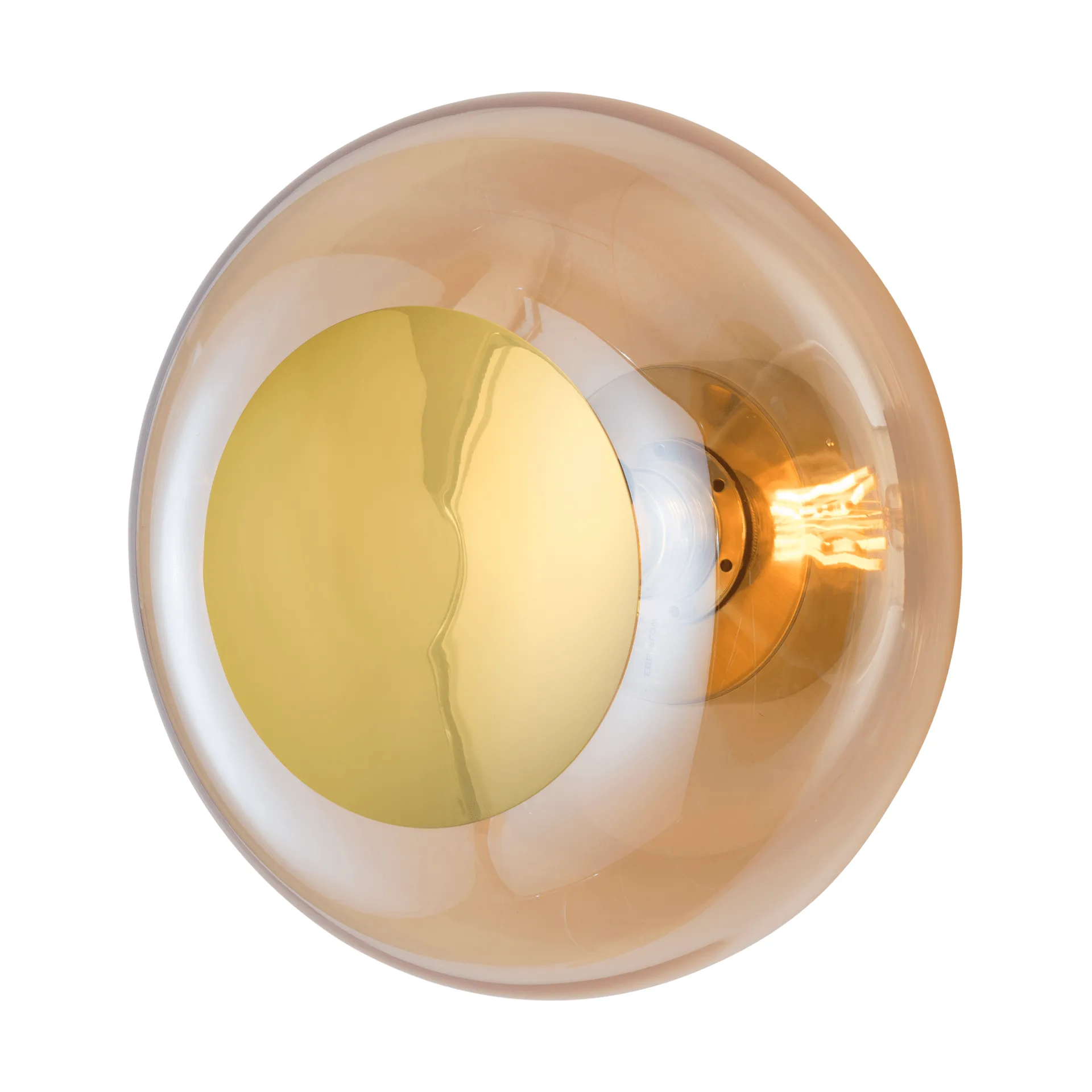 Horizon surface wall lamp, Golden smoke, Ø29 cm EBB & FLOW