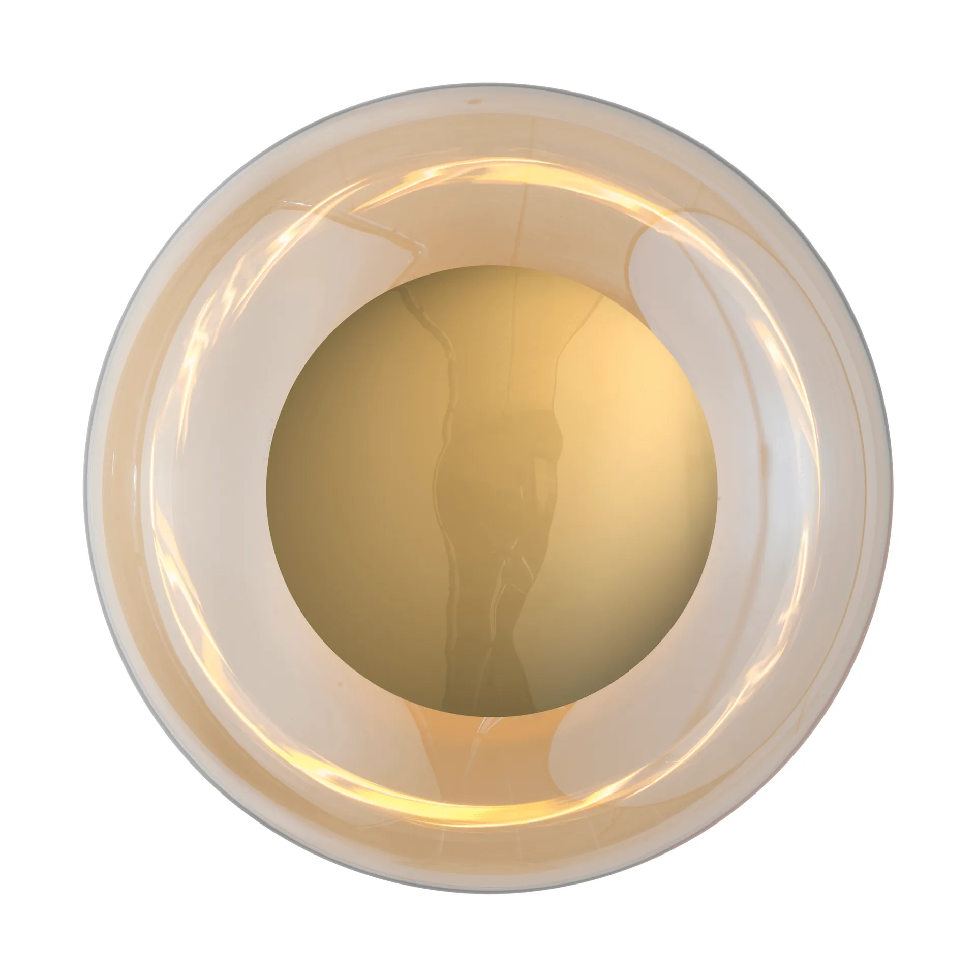 Horizon surface wall lamp, Golden smoke, Ø36 cm EBB & FLOW