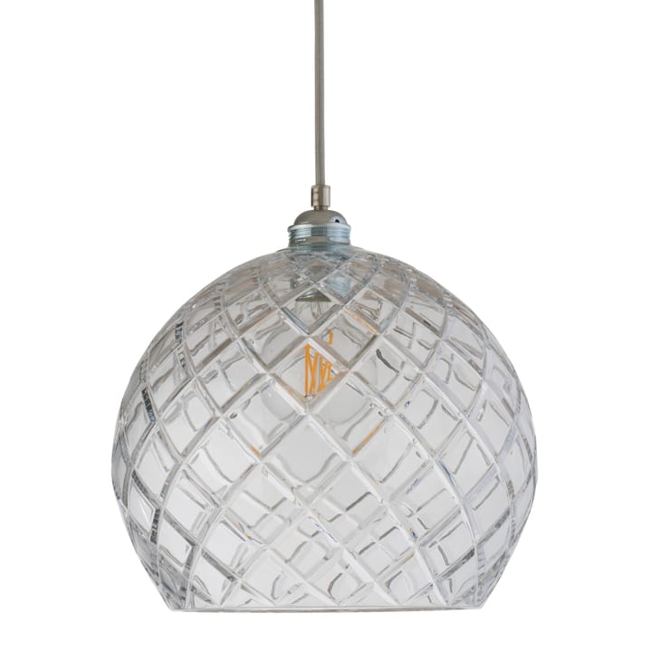 Rowan ceiling lamp Chrystal Ø 28 cm - medium + silver-coloured cord - EBB & FLOW