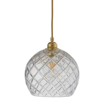 Rowan ceiling lamp Crystal Ø 22 cm - medium + gold-coloured cord - EBB & FLOW