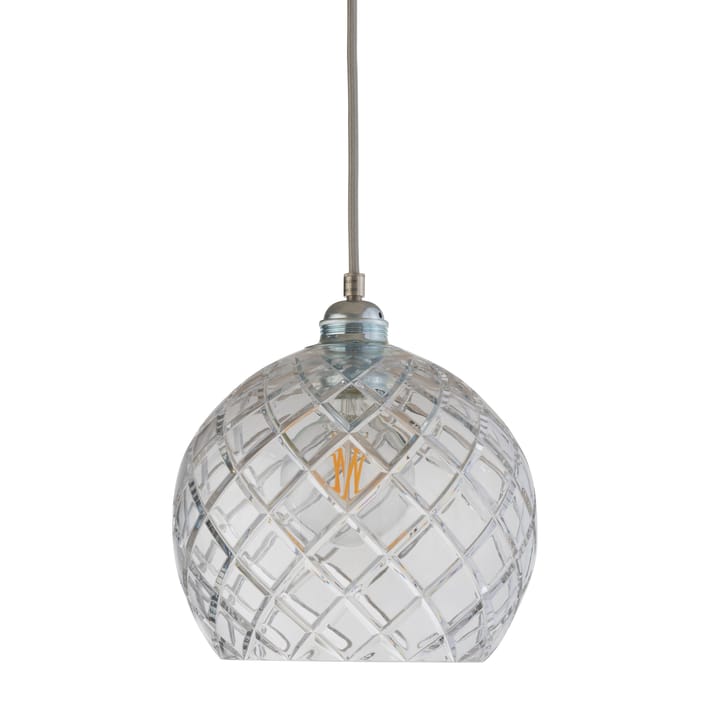 Rowan ceiling lamp Crystal Ø 22 cm - medium + silver-coloured cord - EBB & FLOW