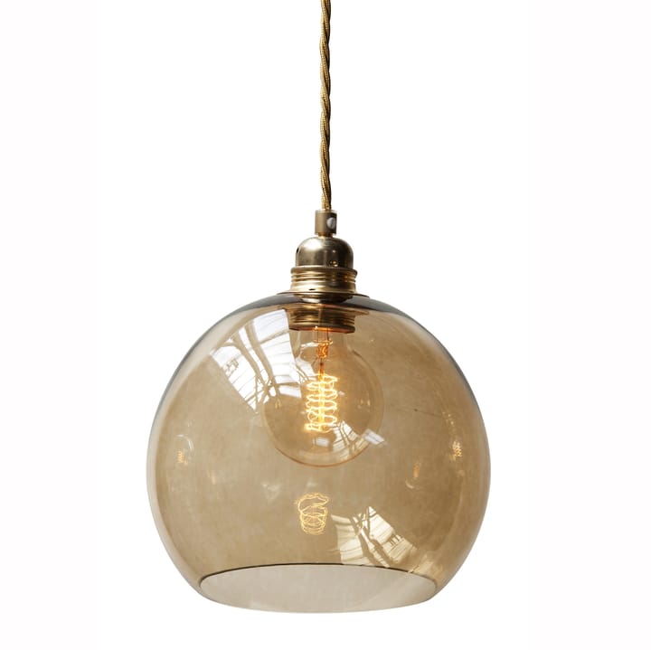 Rowan pendant lamp M, Ø 22 cm - chestnut brown - EBB & FLOW