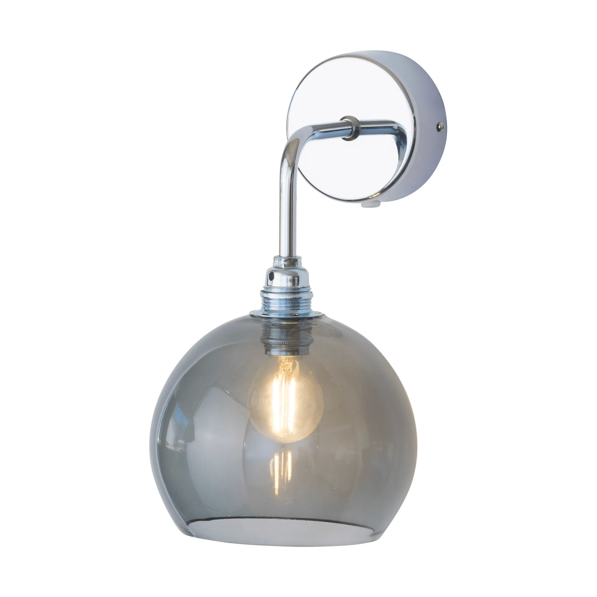 Rowan wall lamp, Smokey grey EBB & FLOW