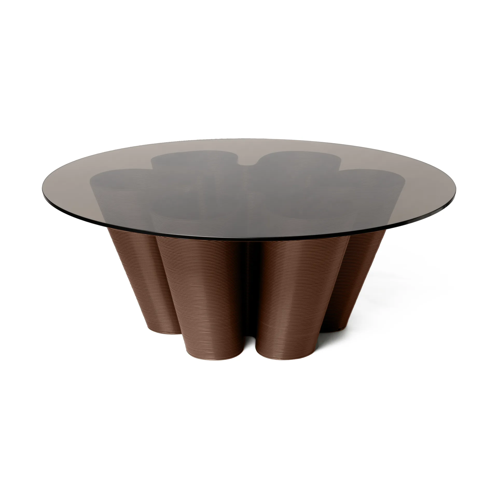 Anemone coffee table Ø110 cm, Chocolate Ekbacken Studios