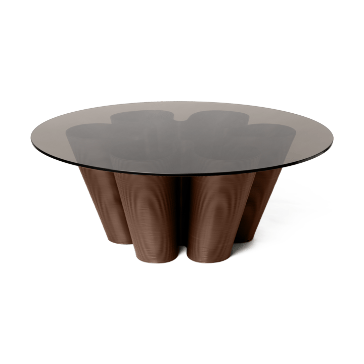 Anemone coffee table Ø110 cm - Chocolate - Ekbacken Studios