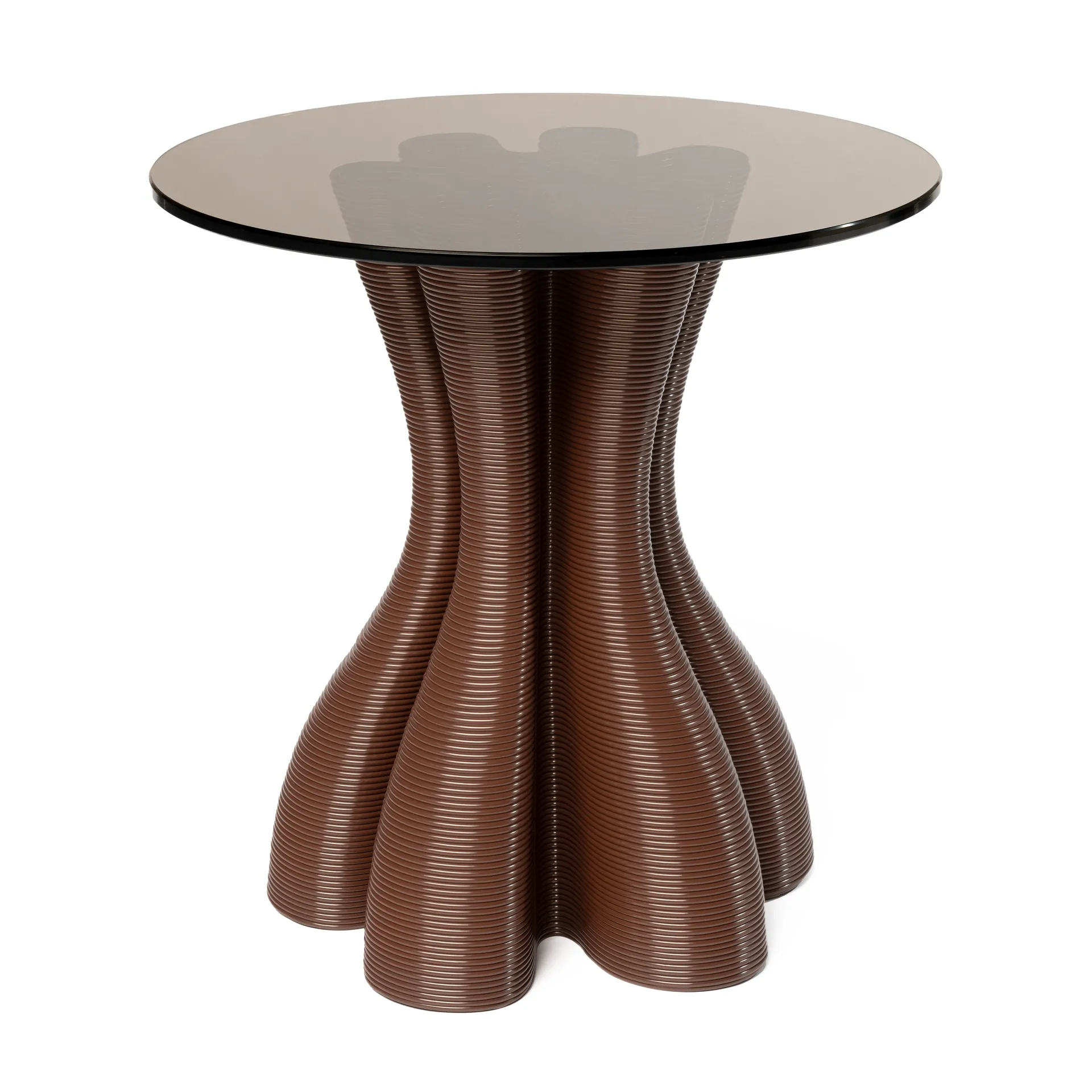 Anemone side table Ø50 cm, Chocolate Ekbacken Studios