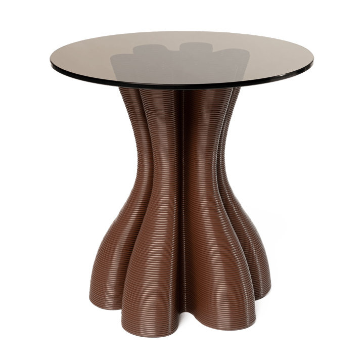 Anemone side table Ø50 cm - Chocolate - Ekbacken Studios