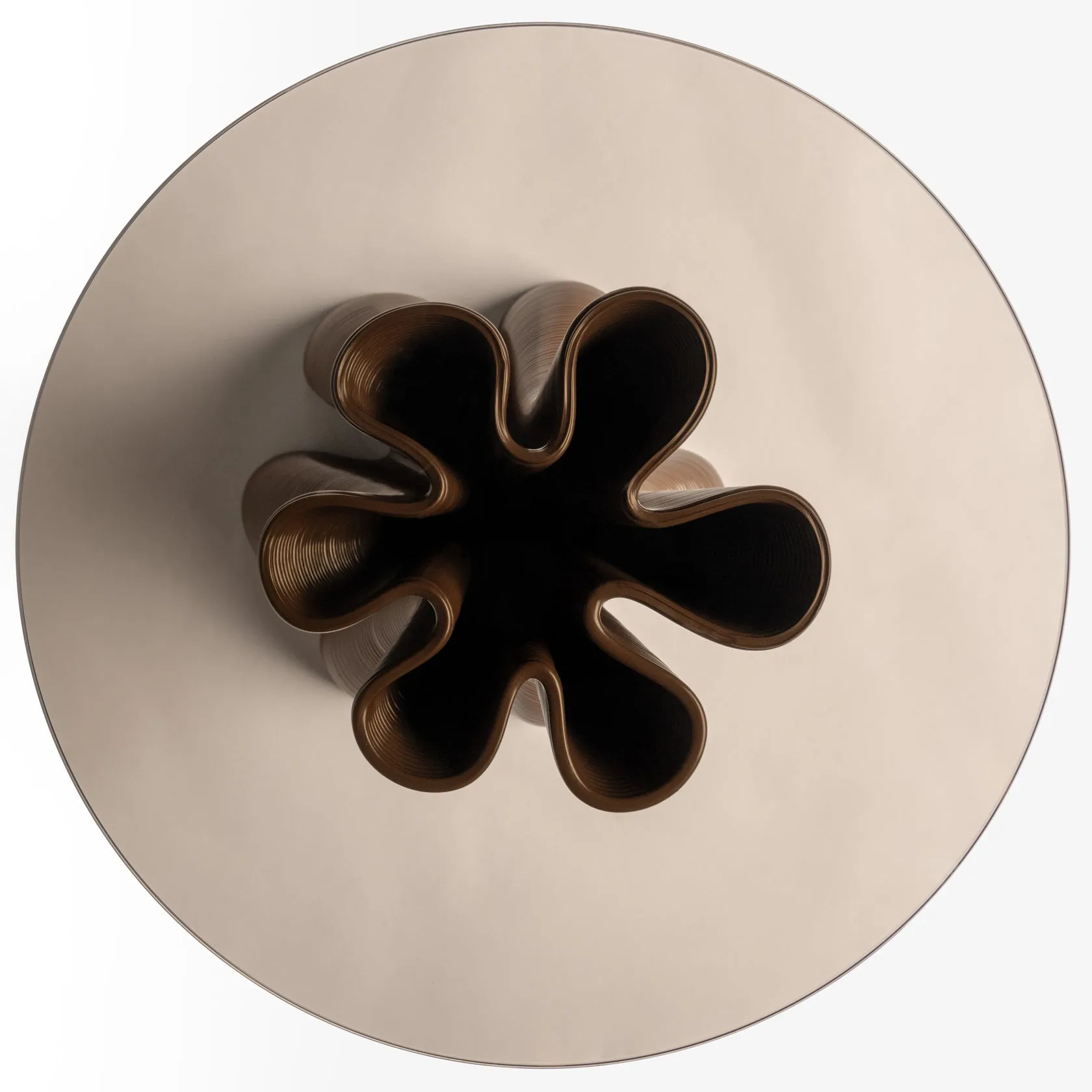 Anemone side table Ø50 cm, Chocolate Ekbacken Studios