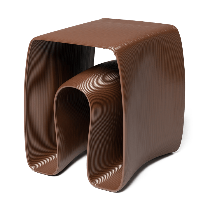Eel side table 38x40 cm - Chocolate - Ekbacken Studios
