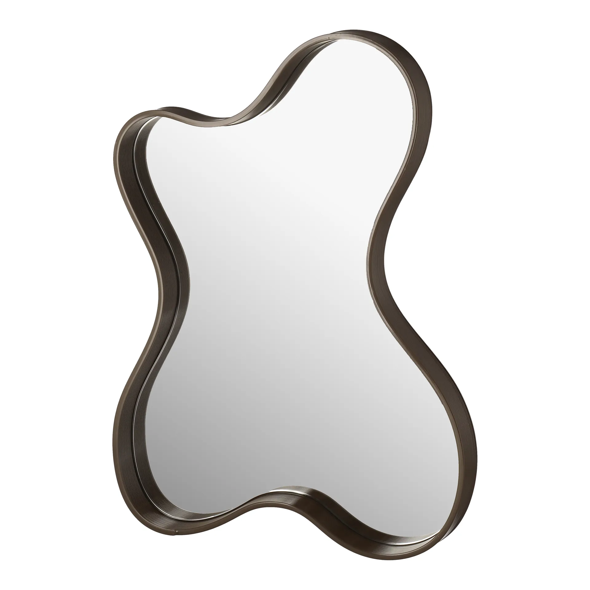 Pebble mirror small 56x76 cm, Chocolate Ekbacken Studios