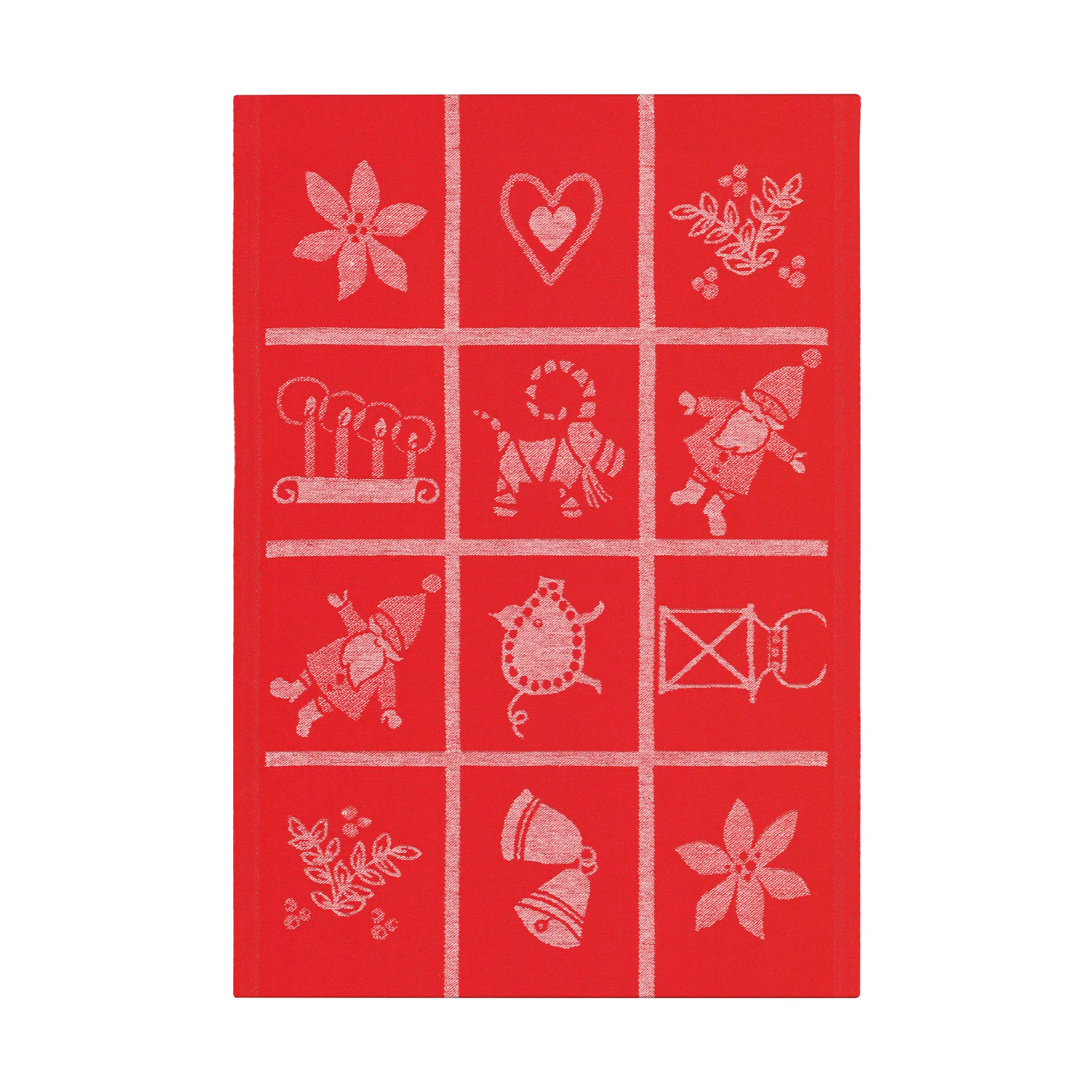 Adventruta kitchen towel 35x50 cm, Red Ekelund Linneväveri