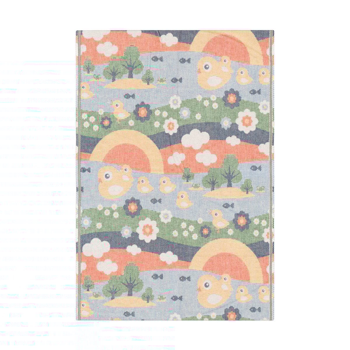 Ekelund Linneväveri Ankdalen baby blanket 72x105 cm Multi