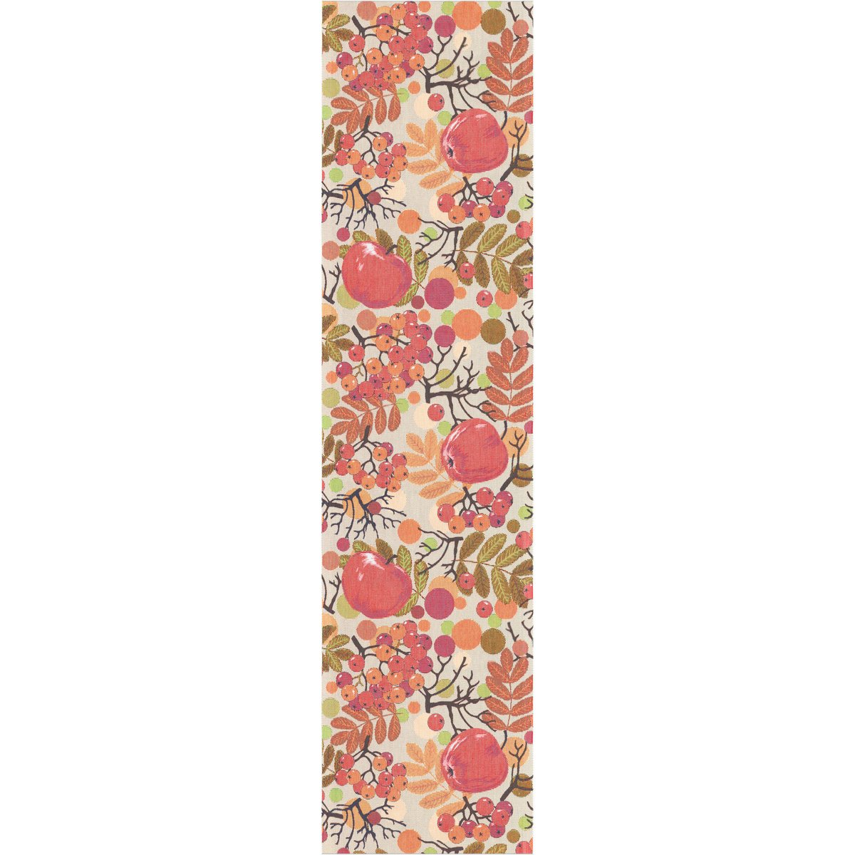 Ekelund Linneväveri Äppelbär table runner 35x140 cm multi