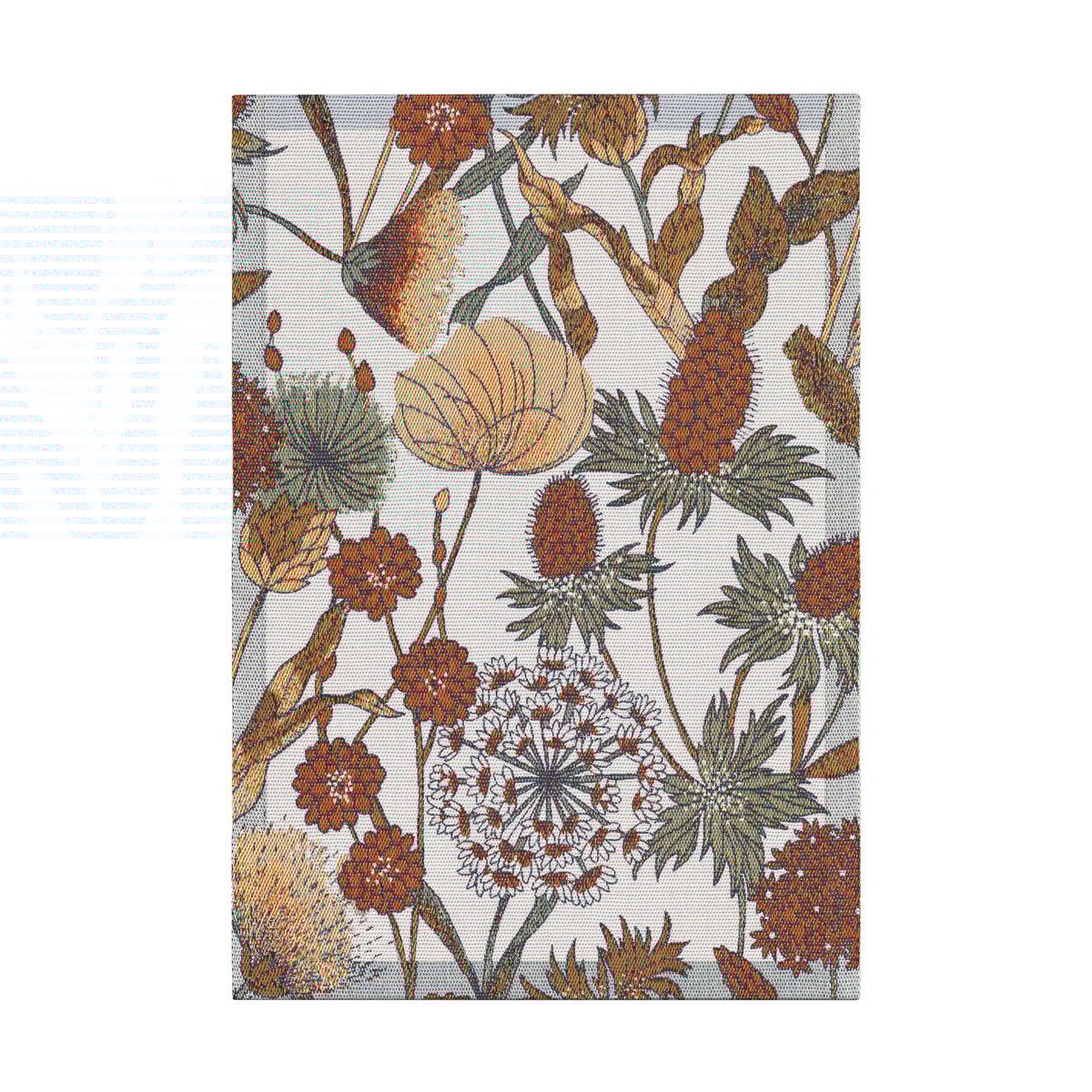 Ekelund Linneväveri Autumn kitchen towel 35x50 cm Brown-red