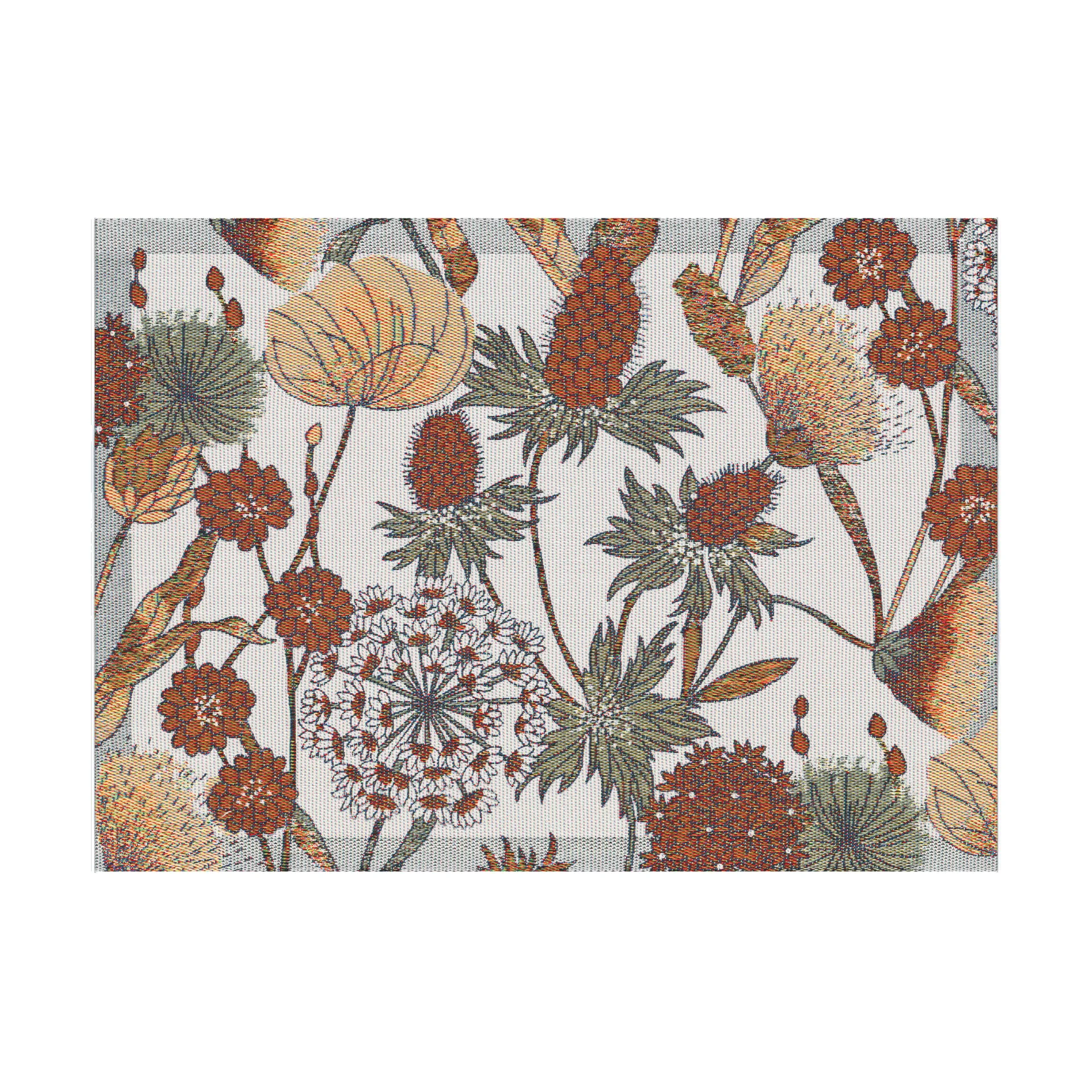 Autumn placemat 35x48 cm, Brown-red Ekelund Linneväveri