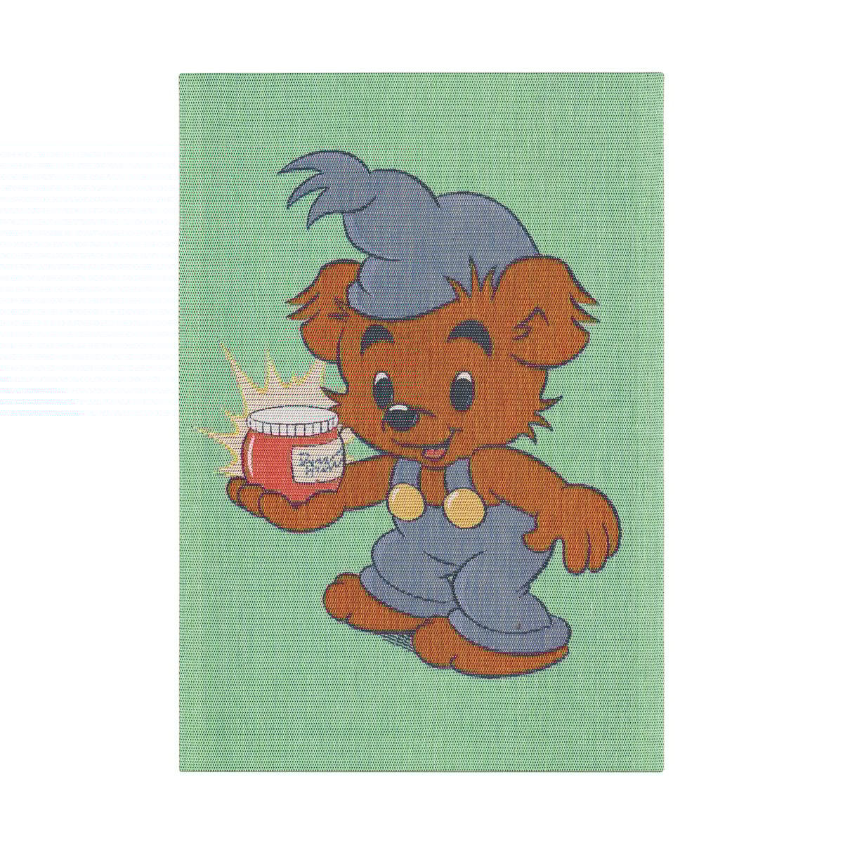 Ekelund Linneväveri Bamse kitchen towel 35x50 cm Blue-green