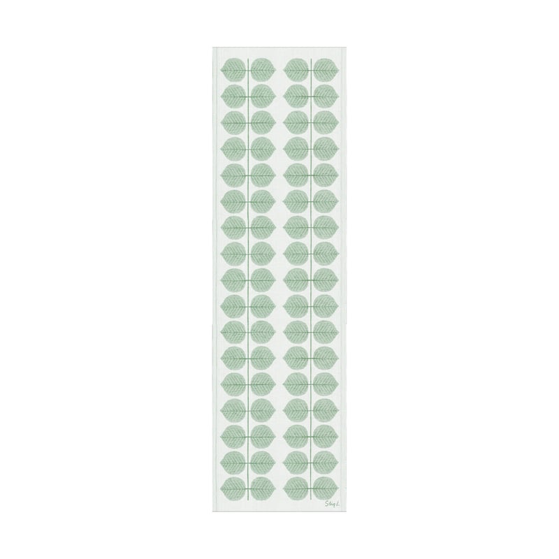 Ekelund Linneväveri Berså table runner 35x120 cm Green