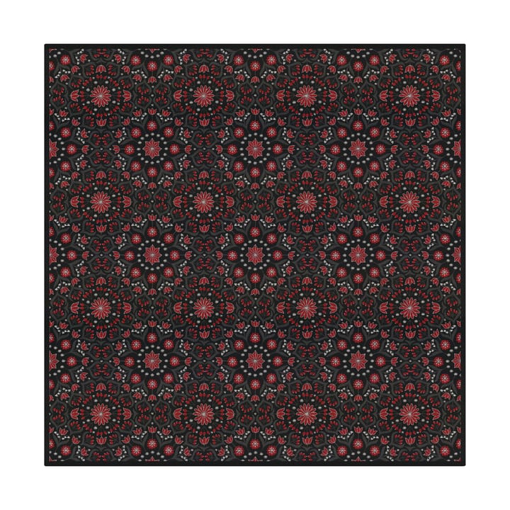 Bettys jul tablecloth 145x145 cm - Red-black - Ekelund Linneväveri