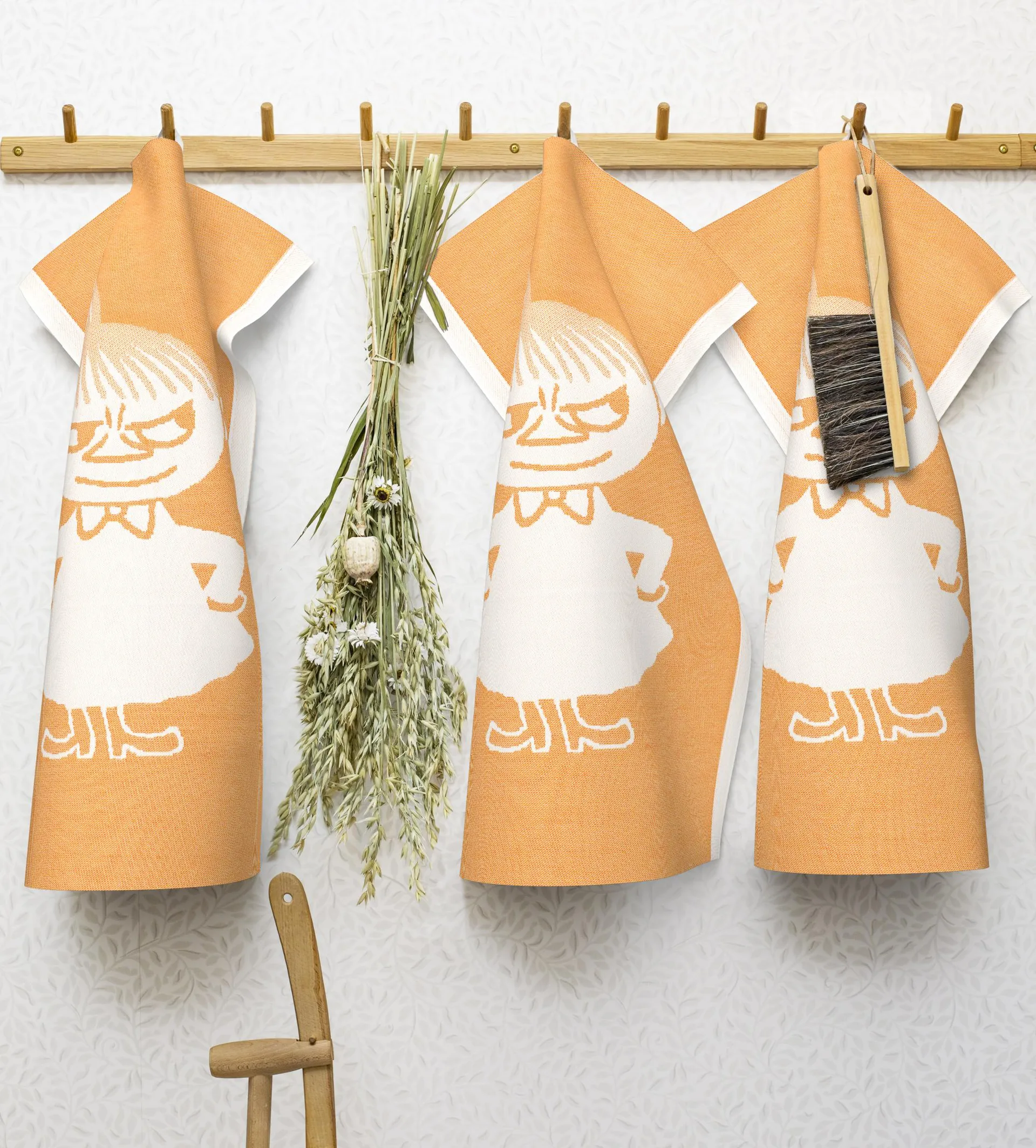 Big little My kitchen towel orange, 35x50 cm Ekelund Linneväveri