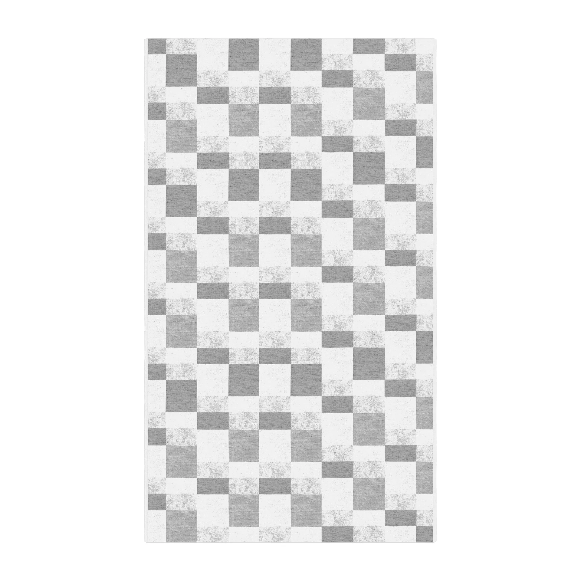 Block table cloth 150x350 cm, grey Ekelund Linneväveri