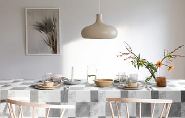 Block table cloth 150x350 cm - grey - Ekelund Linneväveri