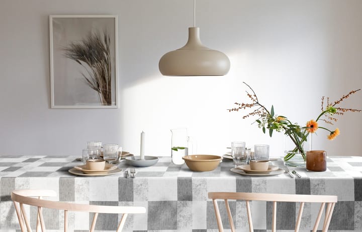 Block table cloth 150x350 cm, grey Ekelund Linneväveri