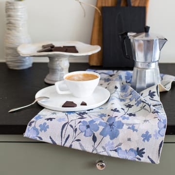 Blombo kitchen towel 35x50 cm - blue - Ekelund Linneväveri