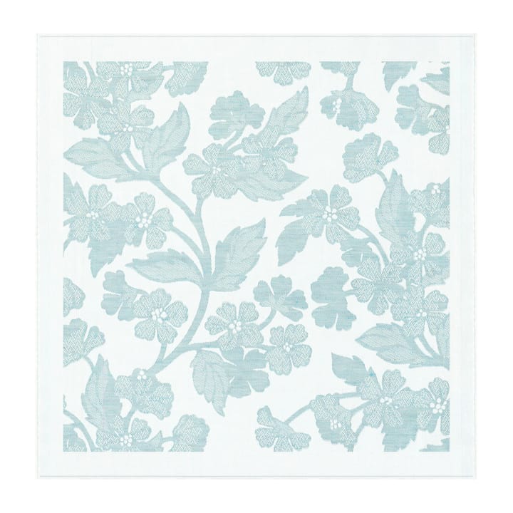 Blomranka napkin 35x35 cm - Light green - Ekelund Linneväveri