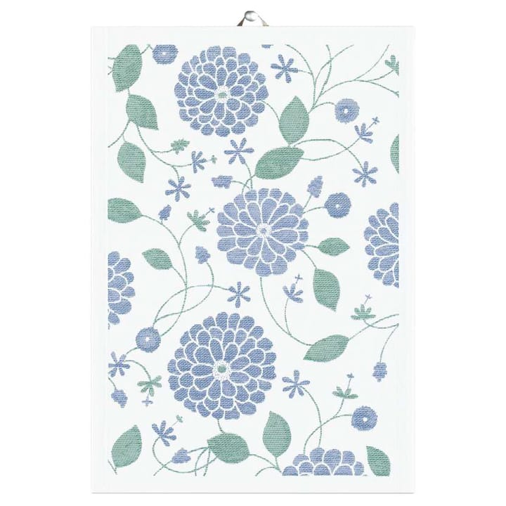 Blomrik kitchen towel 35x50 cm - Blue - Ekelund Linneväveri