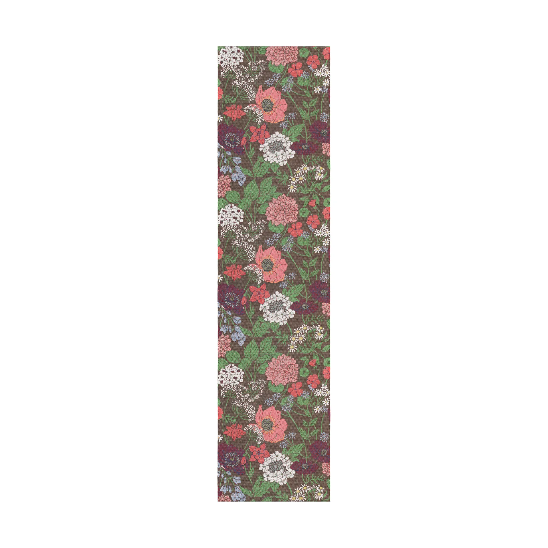 Blomsterfång table runner 35x140 cm, Multi Ekelund Linneväveri