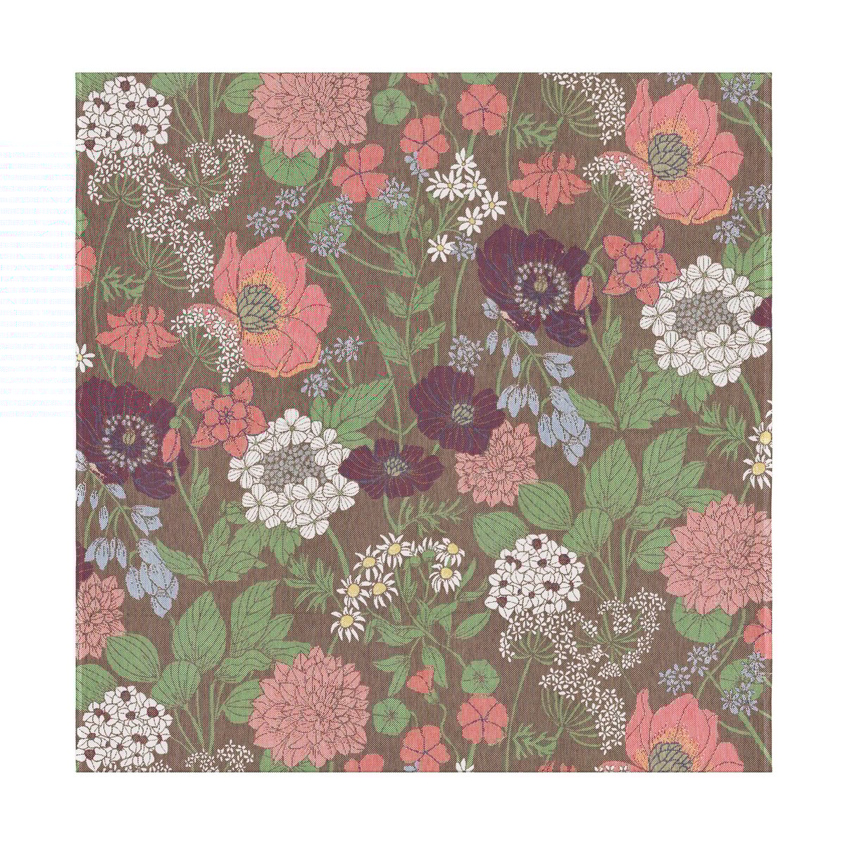 Ekelund Linneväveri Blomsterfång Tablecloth 145x145 cm Multi