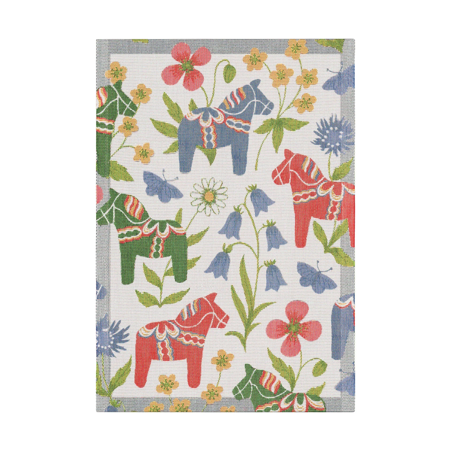 Blomsterhäst kitchen towel 35x50 cm, Multi Ekelund Linneväveri