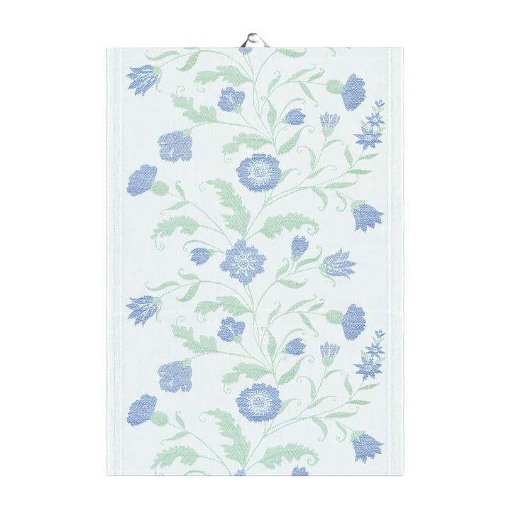 Blue flower kitchen towel - 35x50 cm - Ekelund Linneväveri