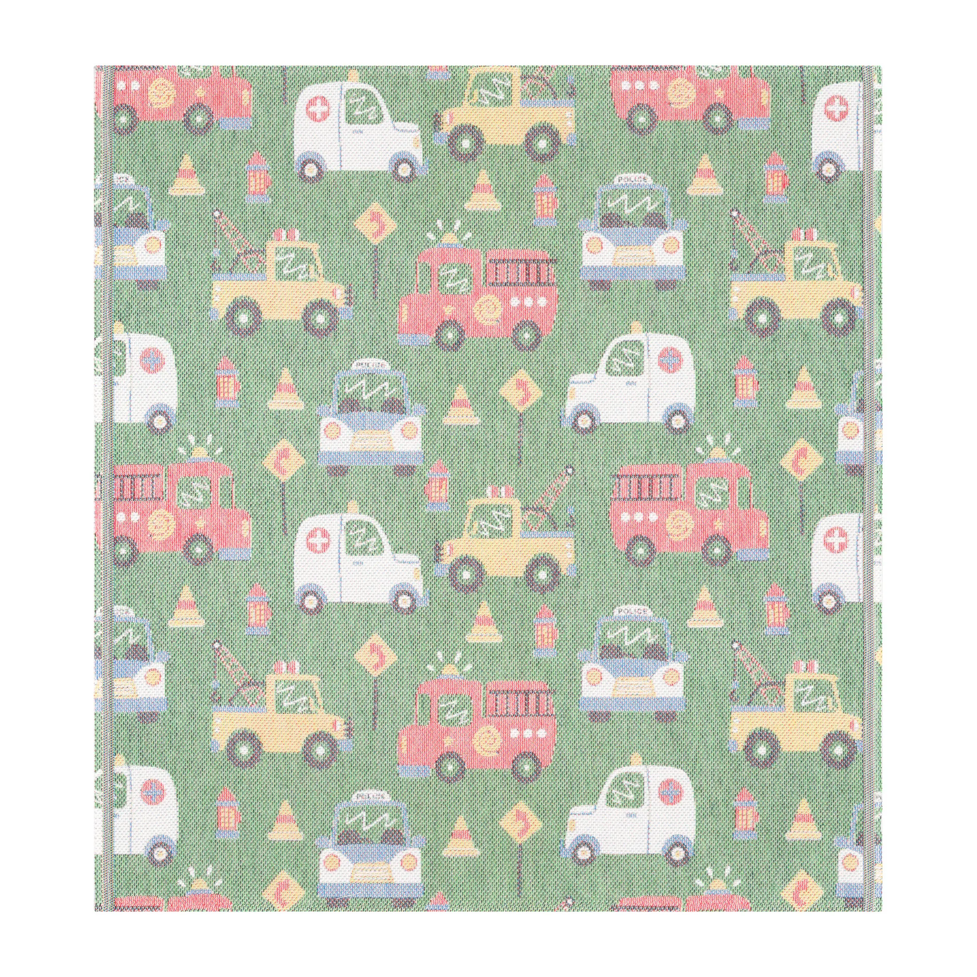Cars baby blanket, 70x75 cm Ekelund Linneväveri