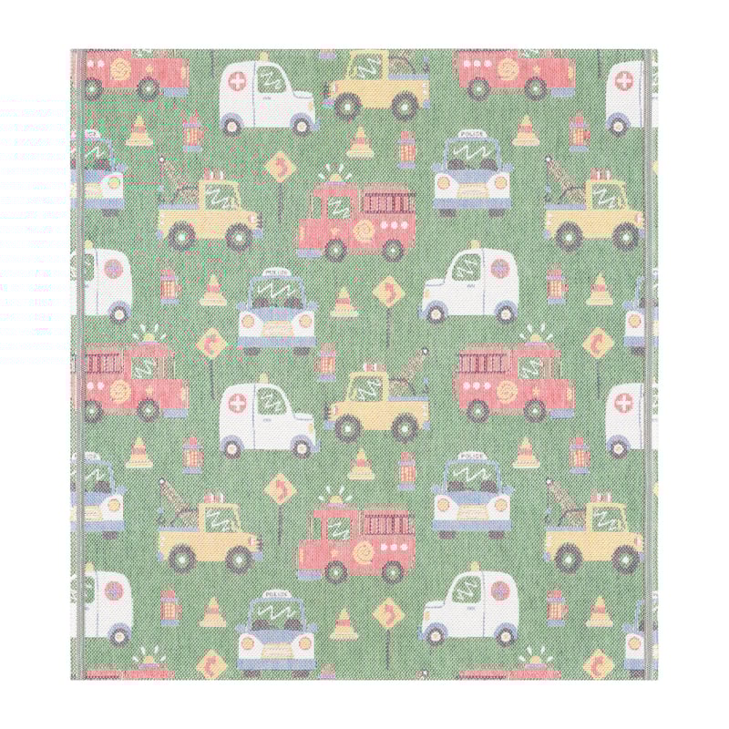 Ekelund Linneväveri Cars baby blanket 70x75 cm