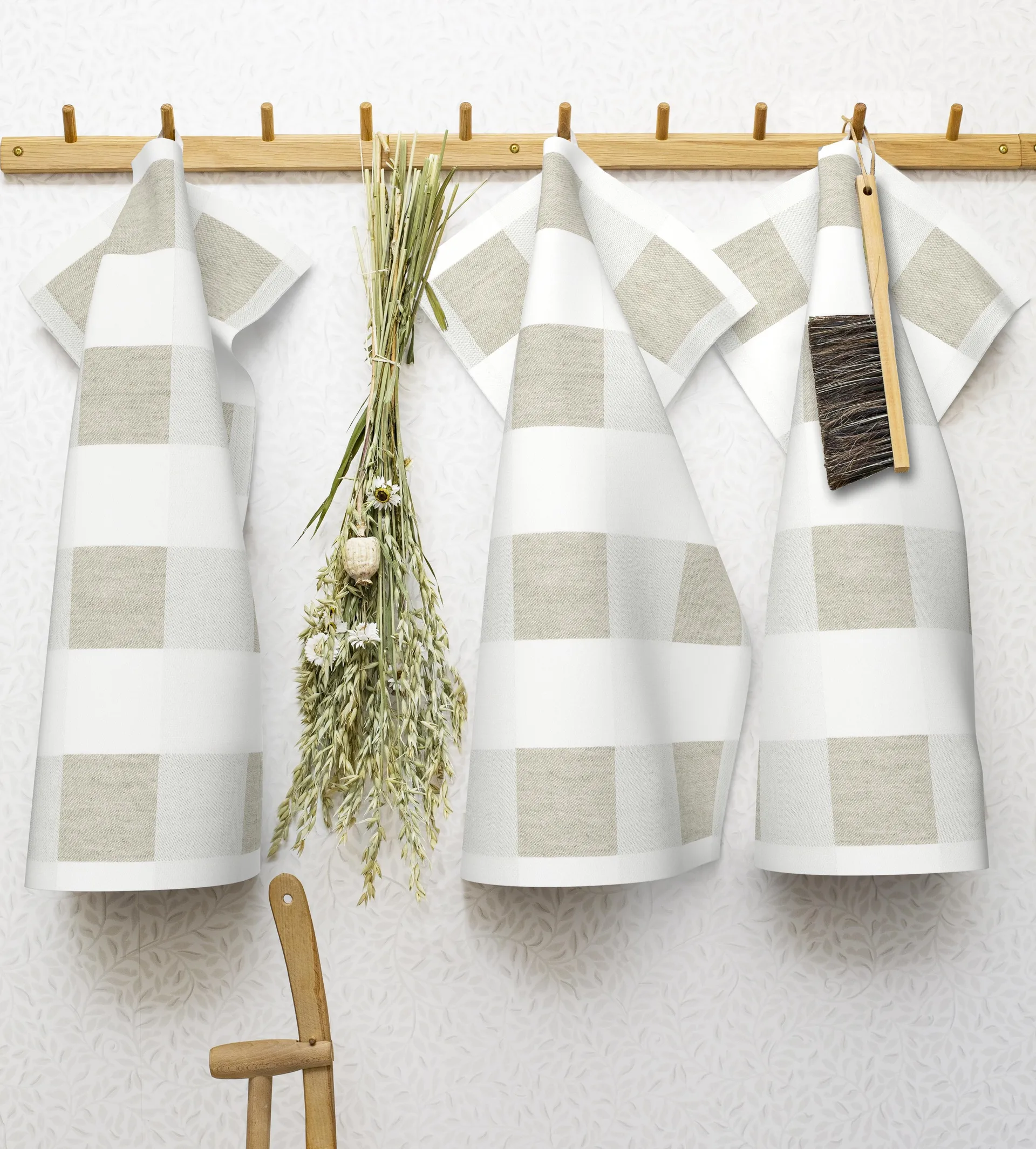 Chess kitchen towel, 35x50 cm Ekelund Linneväveri