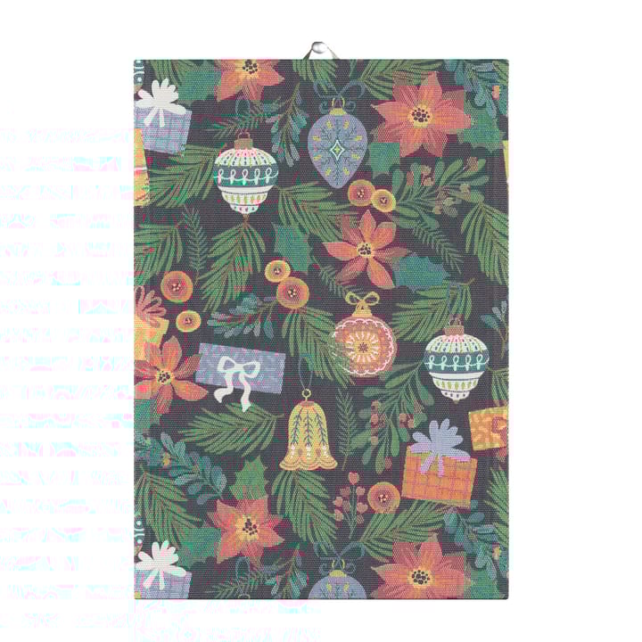 Christmas tree kitchen towel 35x50 cm, Green Ekelund Linneväveri