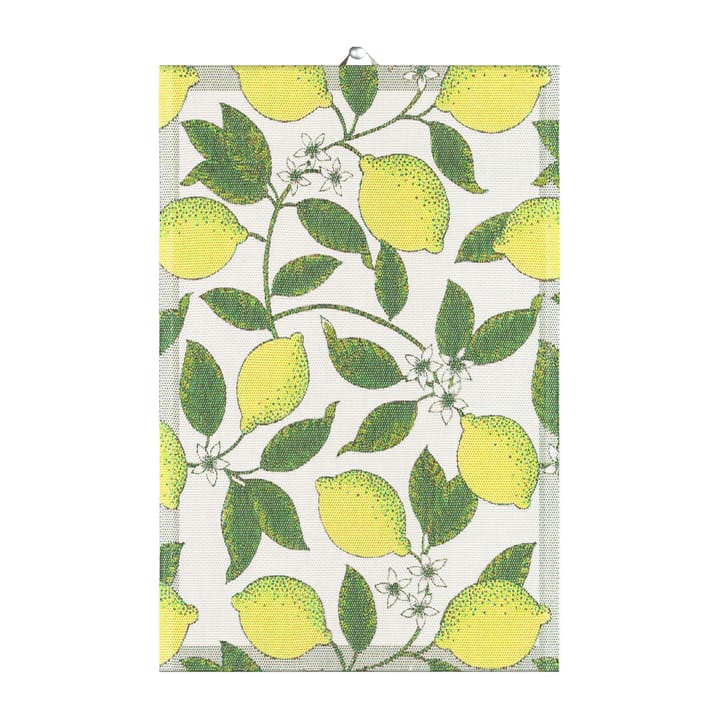 Citroner kitchen towel 40x60 cm - Yellow - Ekelund Linneväveri