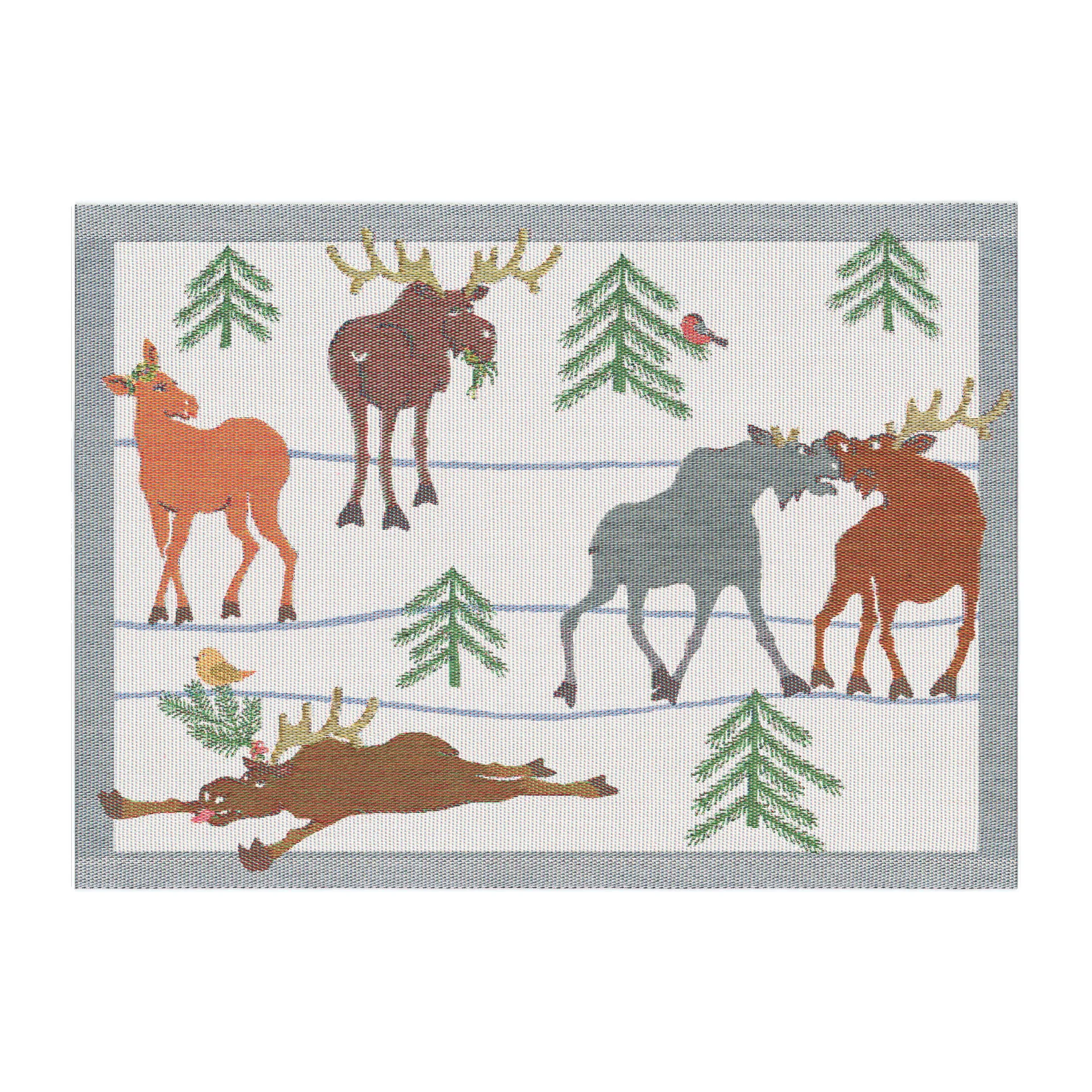 Clumsy moose placemat, 35x48 cm Ekelund Linneväveri