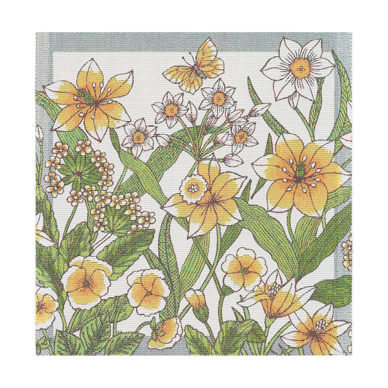 Ekelund Linneväveri Daffodil fabric napkin 35x35 cm Yellow
