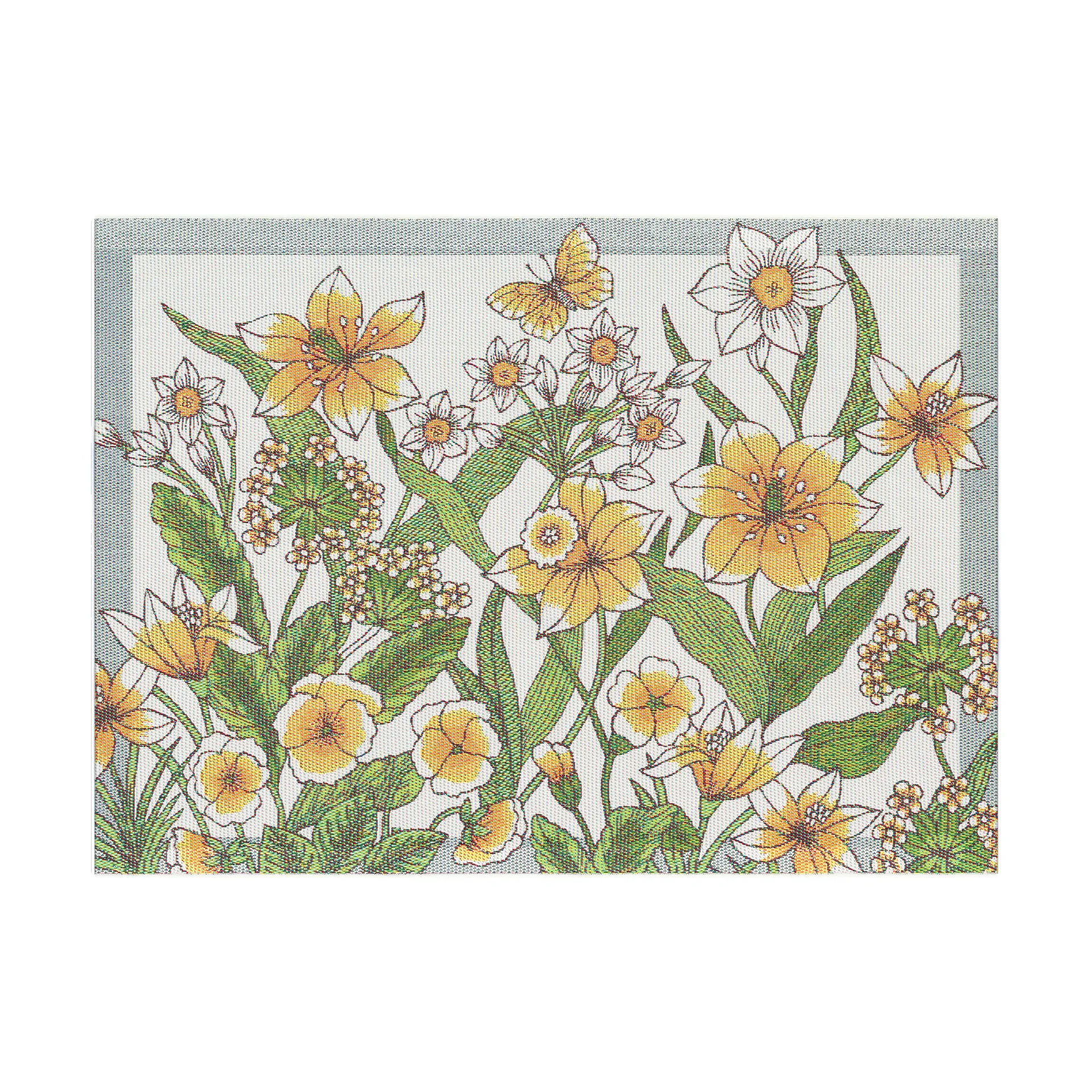 Daffodil placemat 35x48 cm, Yellow Ekelund Linneväveri